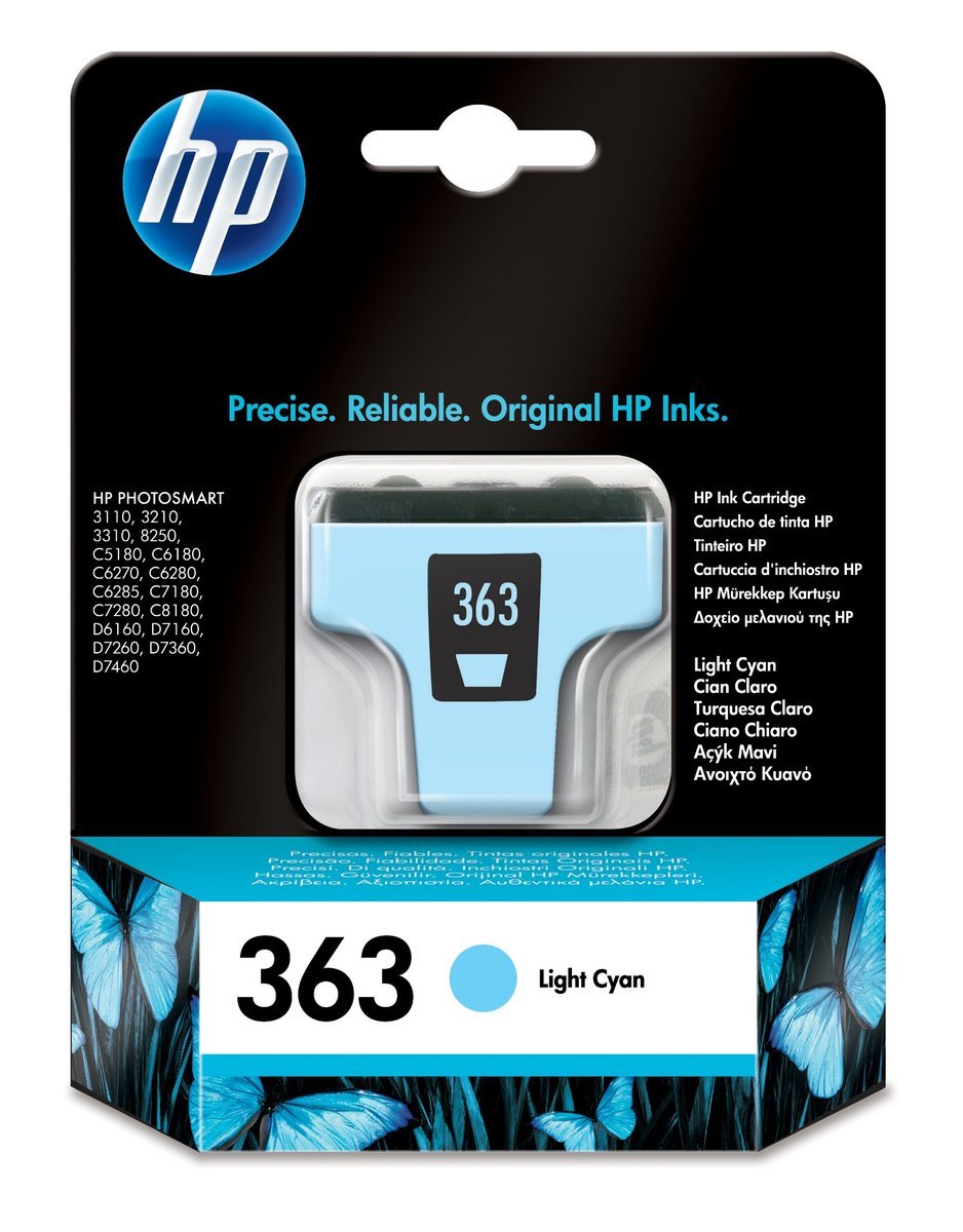 HP 363 Light Cyan Ink Cartridge with Vivera …