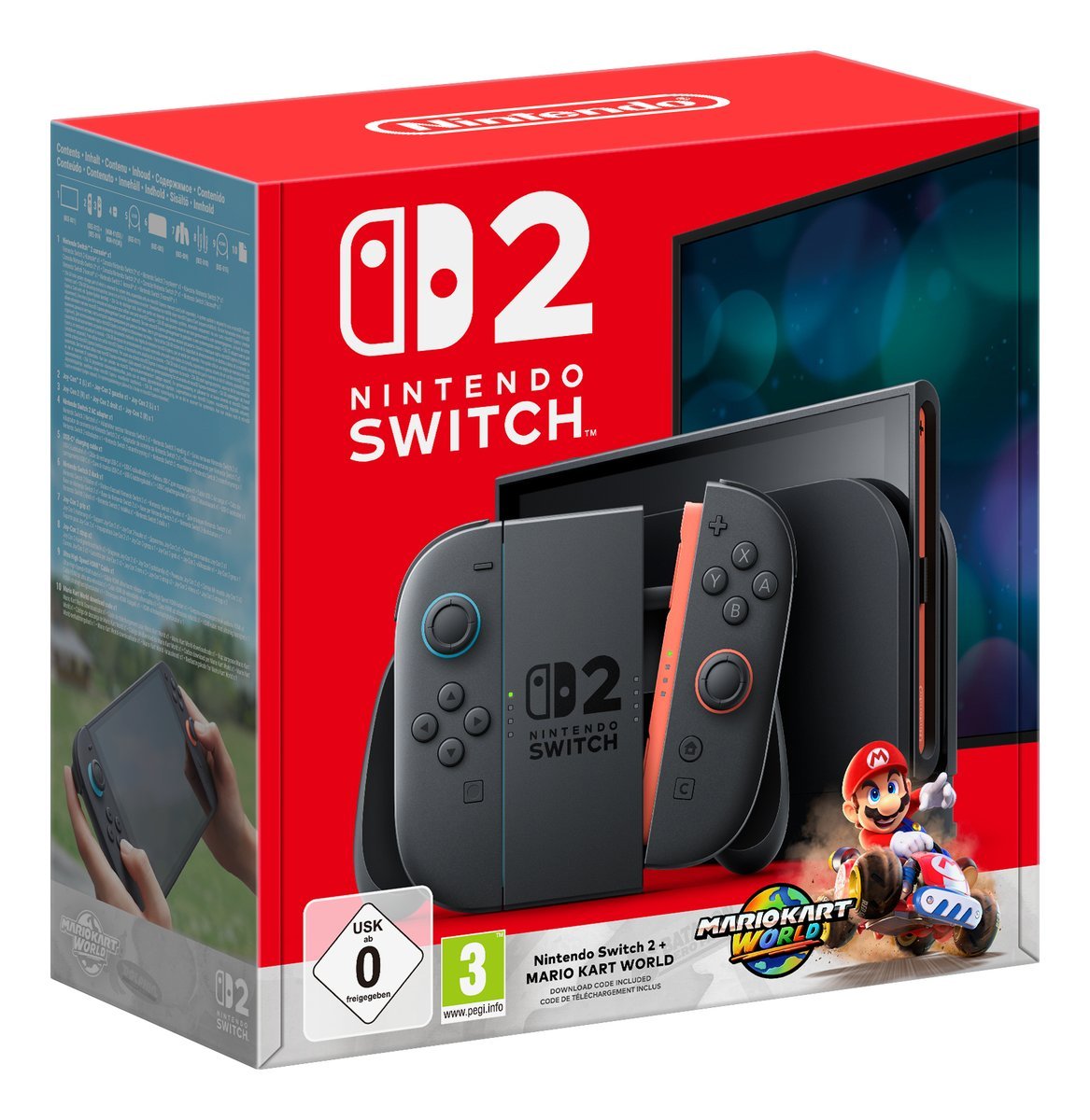 Switch 2 Console Black + Mario Kart World …