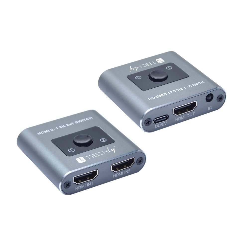 Techly IDATA HDMI-2128KT Interruttore HDMI 2.1 2x1 8K60Hz …