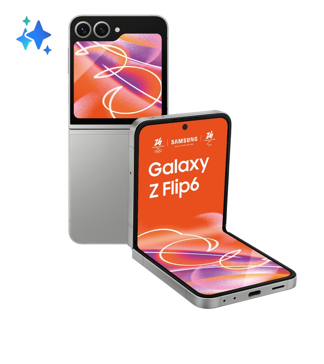 SM SAMSUNG GALAXY Z FLIP 6 12+256GB SILVER …