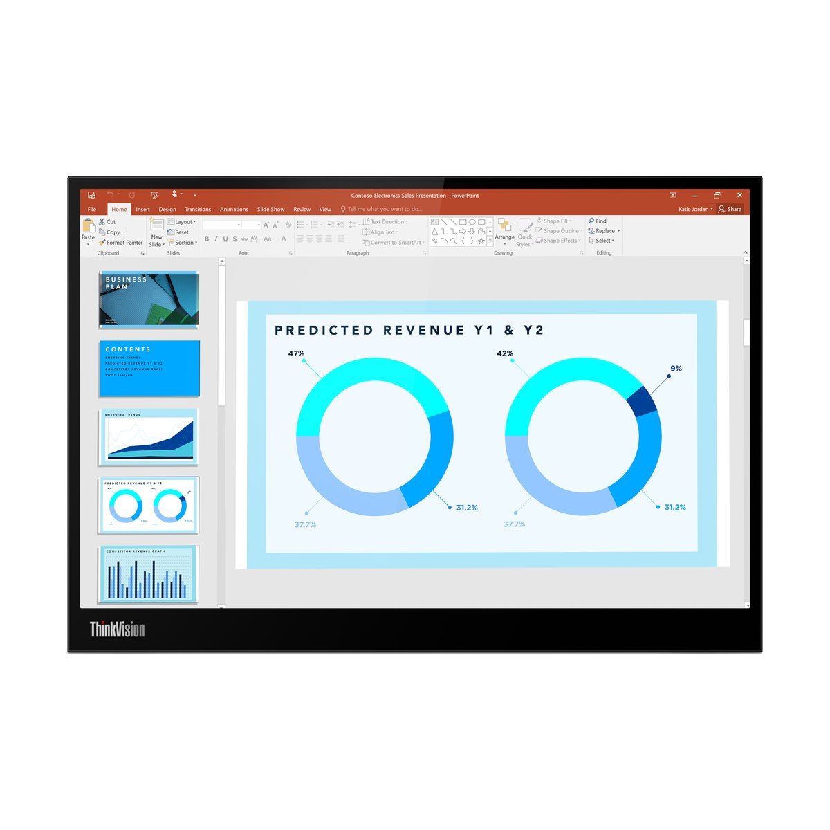 Lenovo ThinkVision M14d 35,6 cm (14") 2240 x …