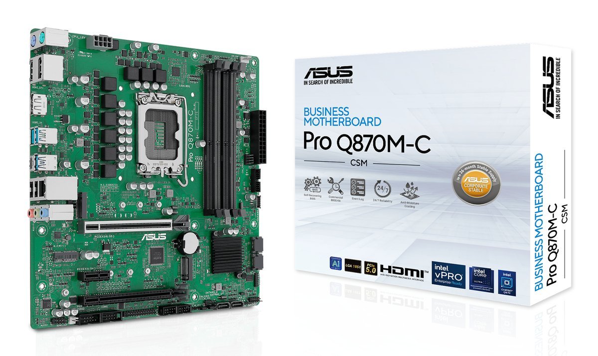 ASUS PRO Q870M-C-CSM Intel Q870 LGA 1851 (Socket …