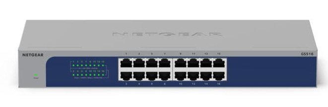 NETGEAR GS516-300EUS switch di rete Non gestito Gigabit …