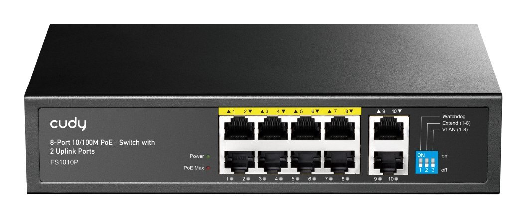 SWITCH RETE 8 PORTE POE + 2 PORTE …