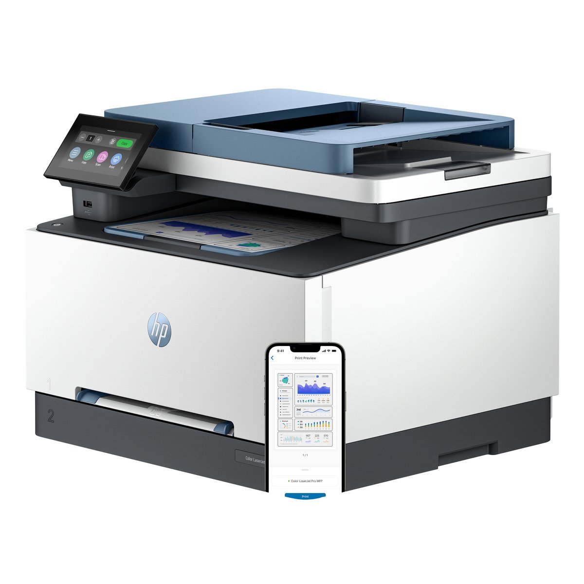 HP Color LaserJet Pro MFP 3302fdn Prntr Laser …