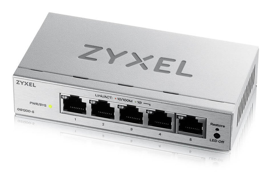 ZYXEL GS1200-5V3-EU0101F SWITCH SMART MANAGED -EASY MANAGEMENT GESTITO …