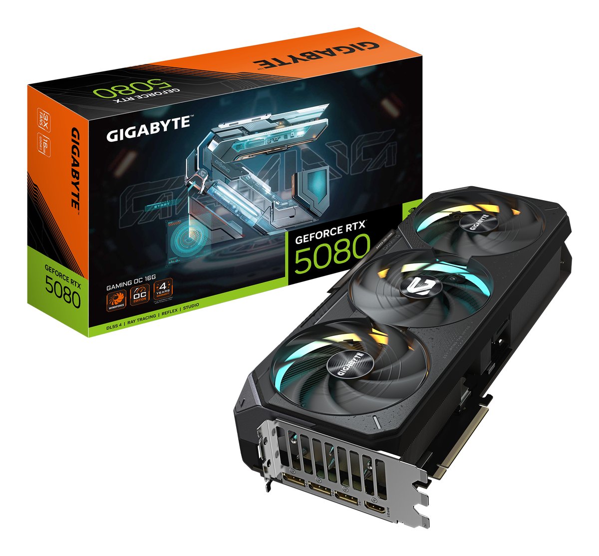 GIGABYTE GeForce RTX 5080 GAMING OC 16G Scheda …