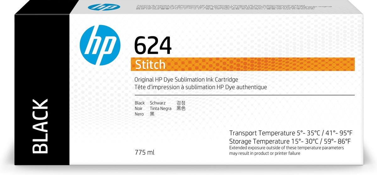 HP INC HP 624 775ML BLACK DYE SUBLIMATION