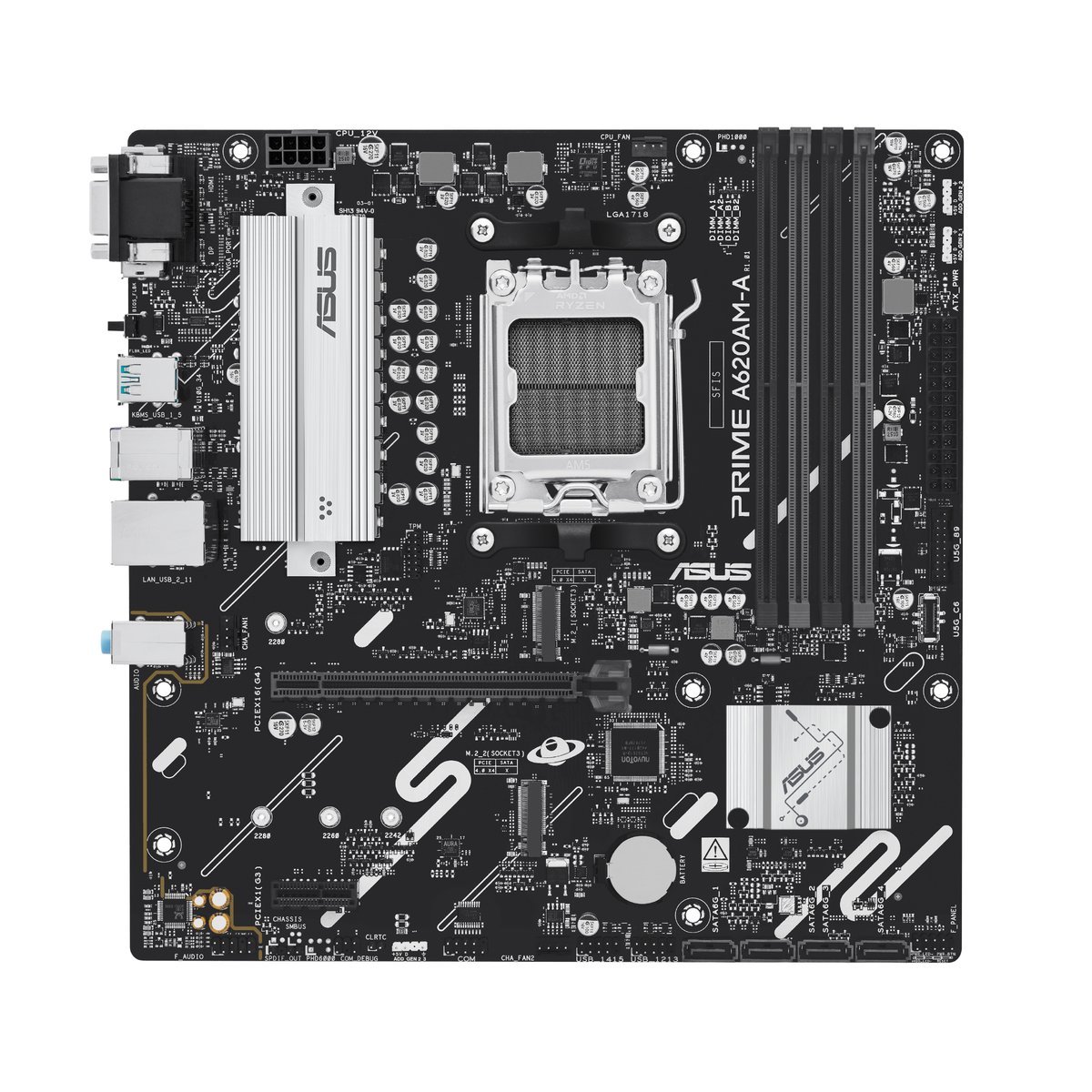 ASUS PRIME A620AM-A-CSM AMD A620A Socket AM5 micro …