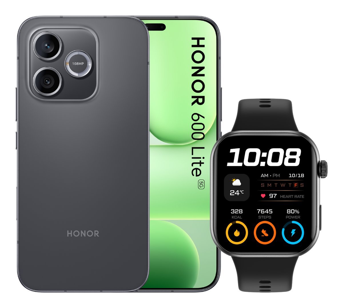 Honor 600 Lite 8+256GB 6.6"5G Velvet Black DS …