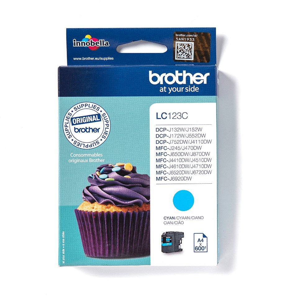 Brother LC-123C cartuccia d\'inchiostro 1 pz Originale Resa …