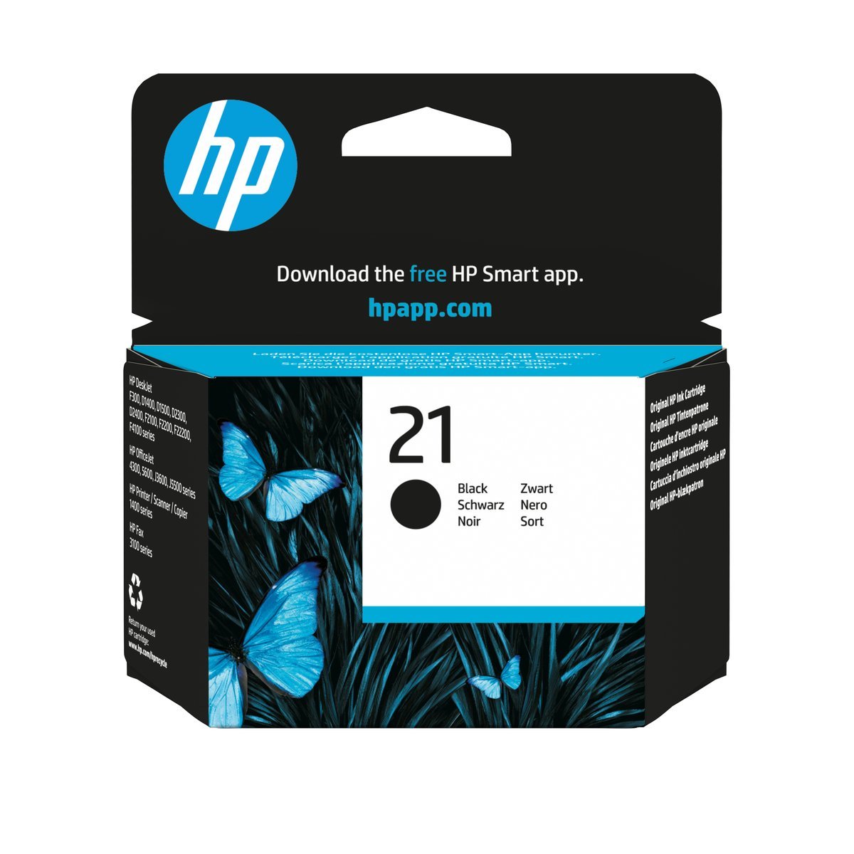 HP 21 Schwarz Tintenpatrone C9351AE - Originale - …