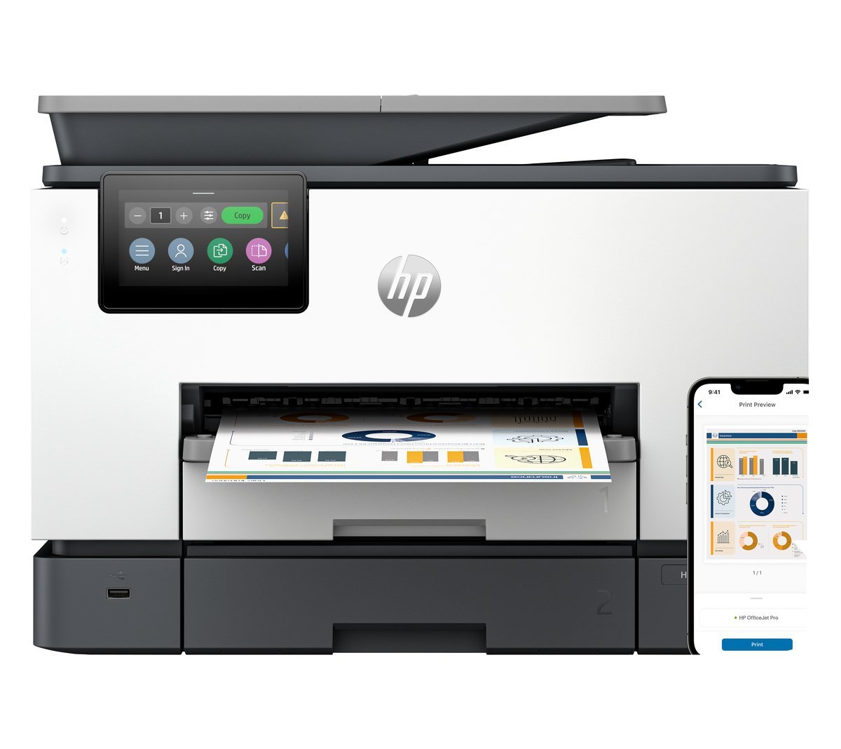 HP 4U561B#686 OfficeJet Pro 9130b Stampante Colorata Multifunzione …