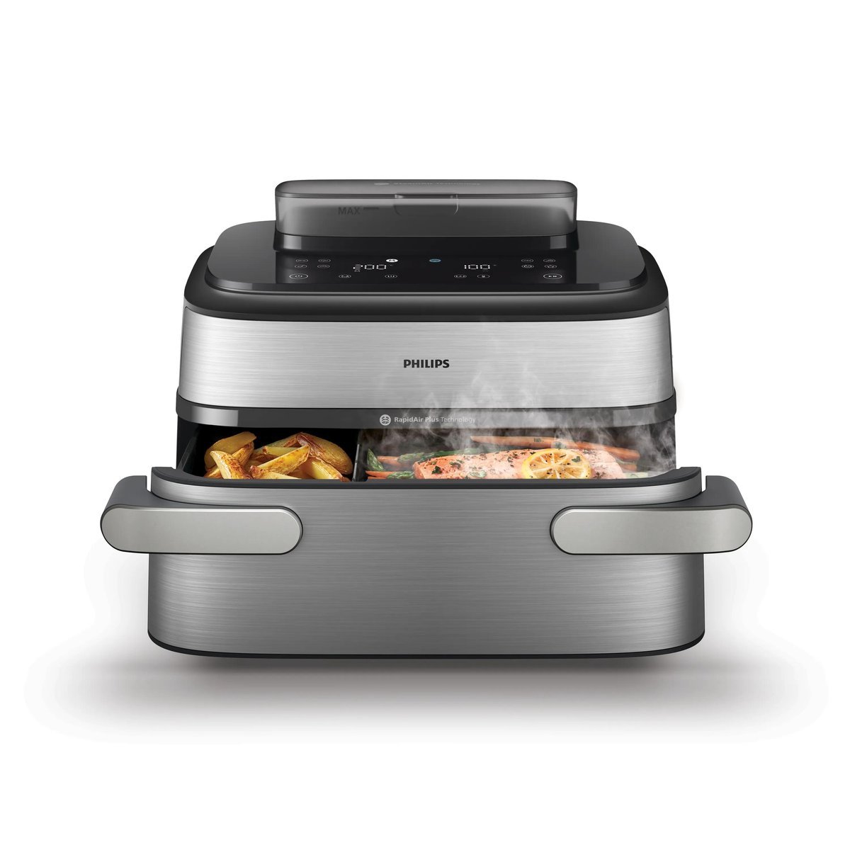 FRIGGITRICE AD ARIA DUALBASKET 9.5L FUNZIONE VAPORE E …