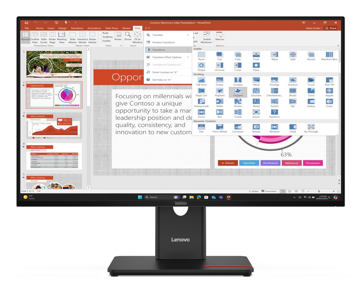 Lenovo ThinkVision T27-40 Monitor PC 68,6 cm (27") …