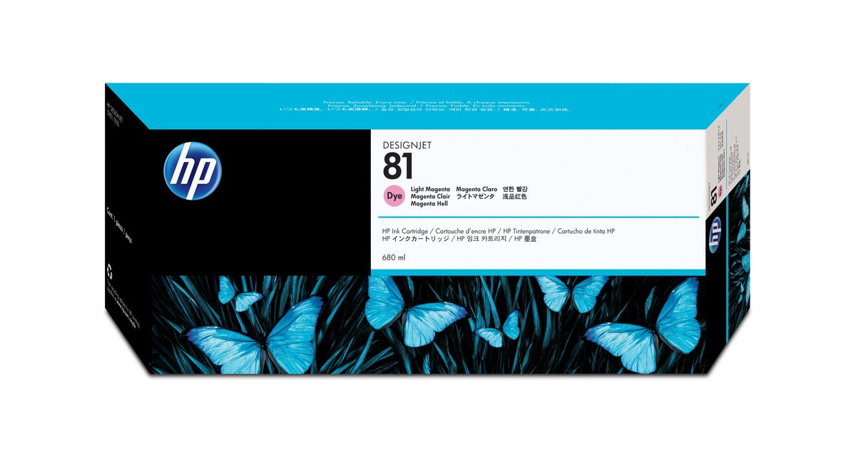 HP Cartuccia inchiostro dye magenta chiaro 81, 680 …