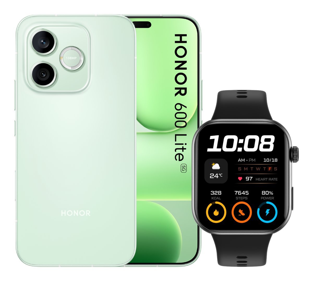 Honor 600 Lite 8+256GB 6.6"5G Sprout Green DS …