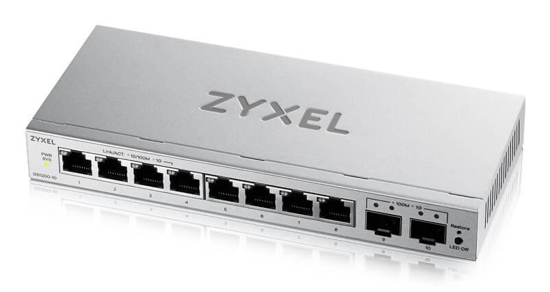 ZYXEL GS1200-10V3-EU0101F SWITCH GESTITO L2 - 8 PORTE …
