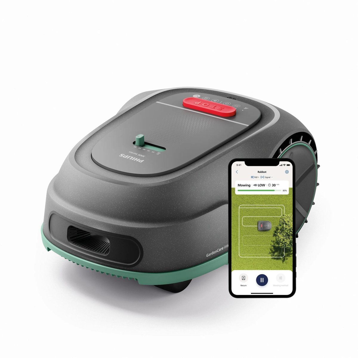 ROBOT TAGLIAERBA AUTOMATICO CON GPS SENSORE PIOGGIA AUTOPORTANTE …