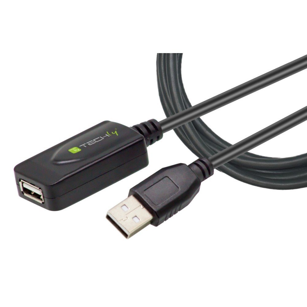 Techly IUSB-REP220TY3 Cavo di Estensione Attivo USB 2.0 …