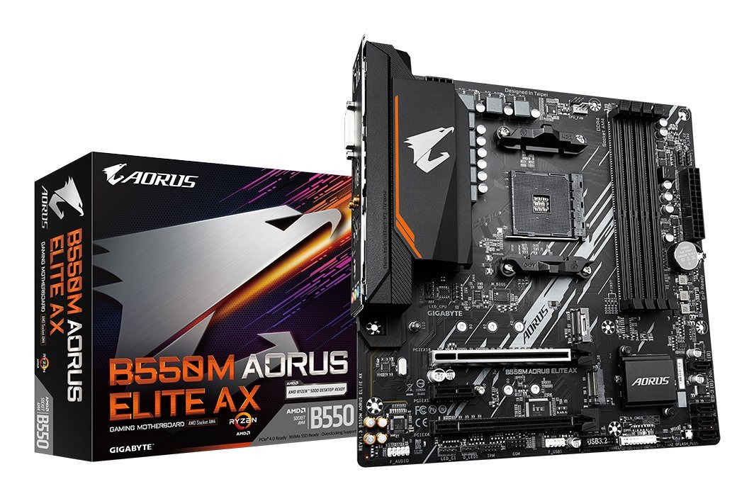 GIGABYTE B550M AORUS ELITE AX scheda madre AMD …