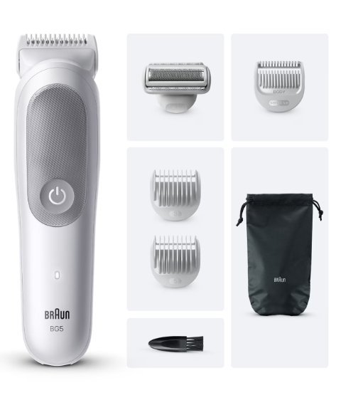 Braun Regolabarba Body Groomeer Uomo BG 5550 Impermeabile …