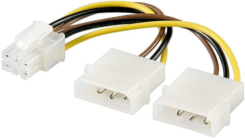 CAVO SDOPPIATORE ALIMENTAZIONE MOLEX A 6PIN PER SK …