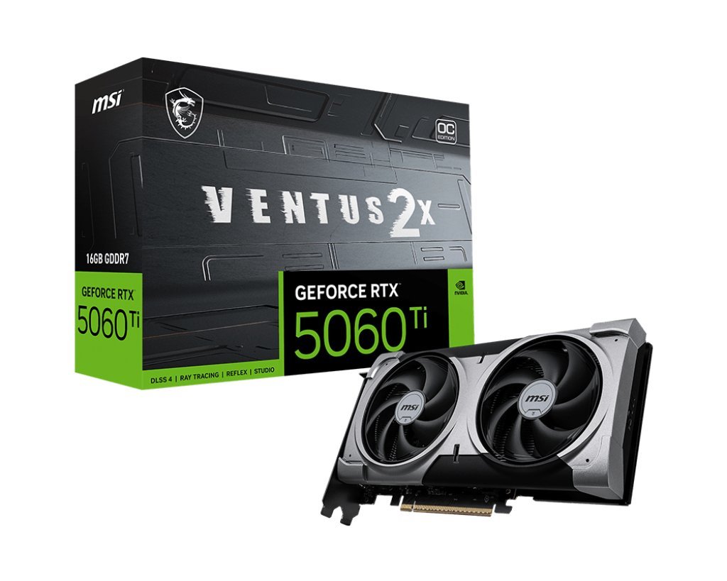 MSI VENTUS GeForce RTX 5060 TI 16G 2X …