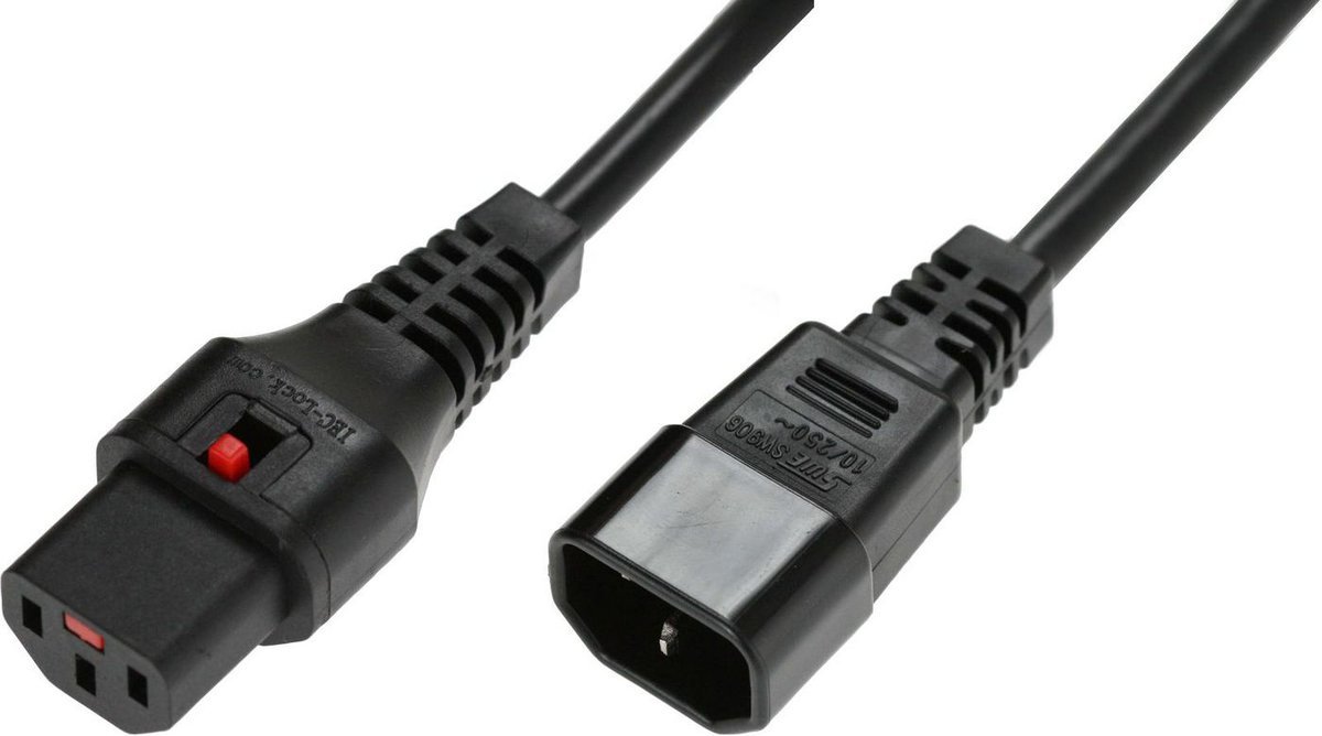 Cavo di alimentazione IEC C14/IEC C13 dritto M/F …