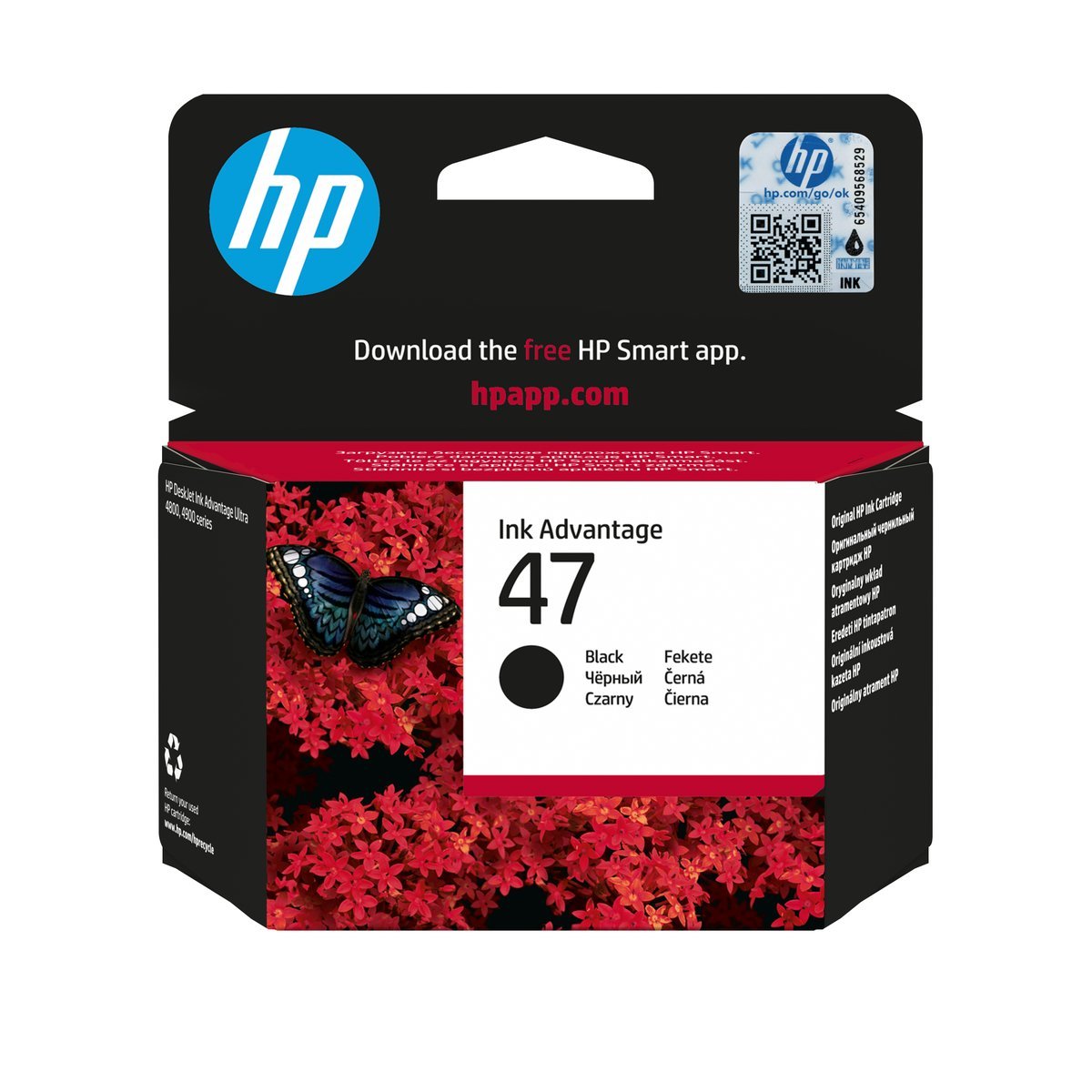 HP 47 Black Original Ink Advantage Cartridge cartuccia …