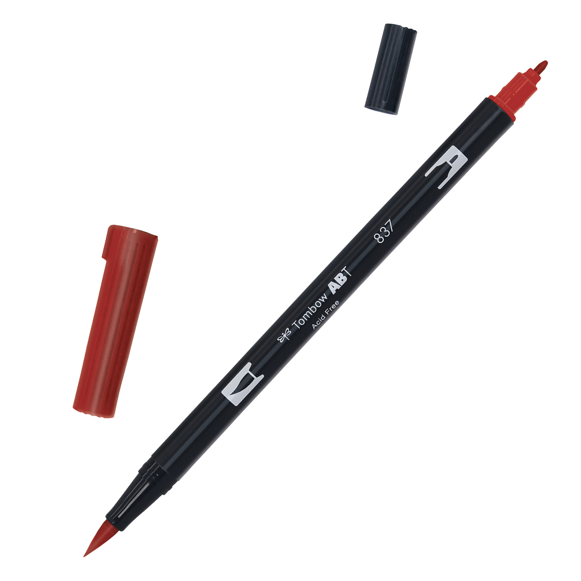 Pennarello Dual Brush 837 - wine red - …