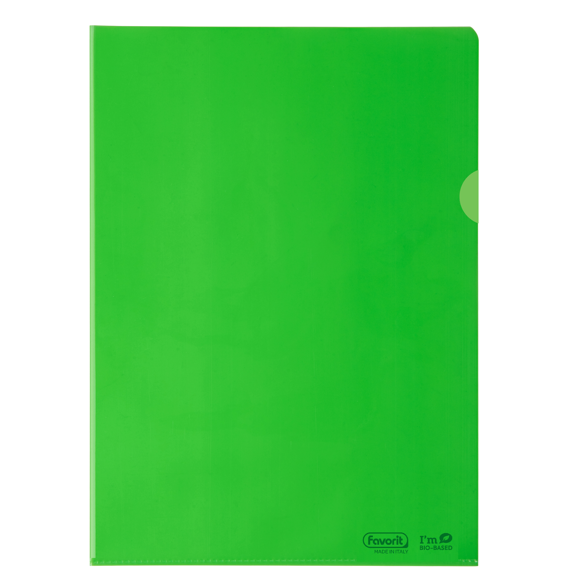Favorit cartelline colorate in polietilene Bio-based - verde