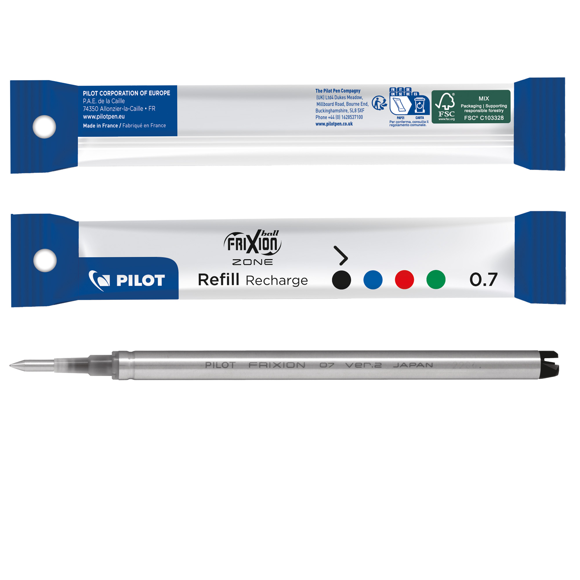 Refill sfera a scatto Frixionball Zone - punta …