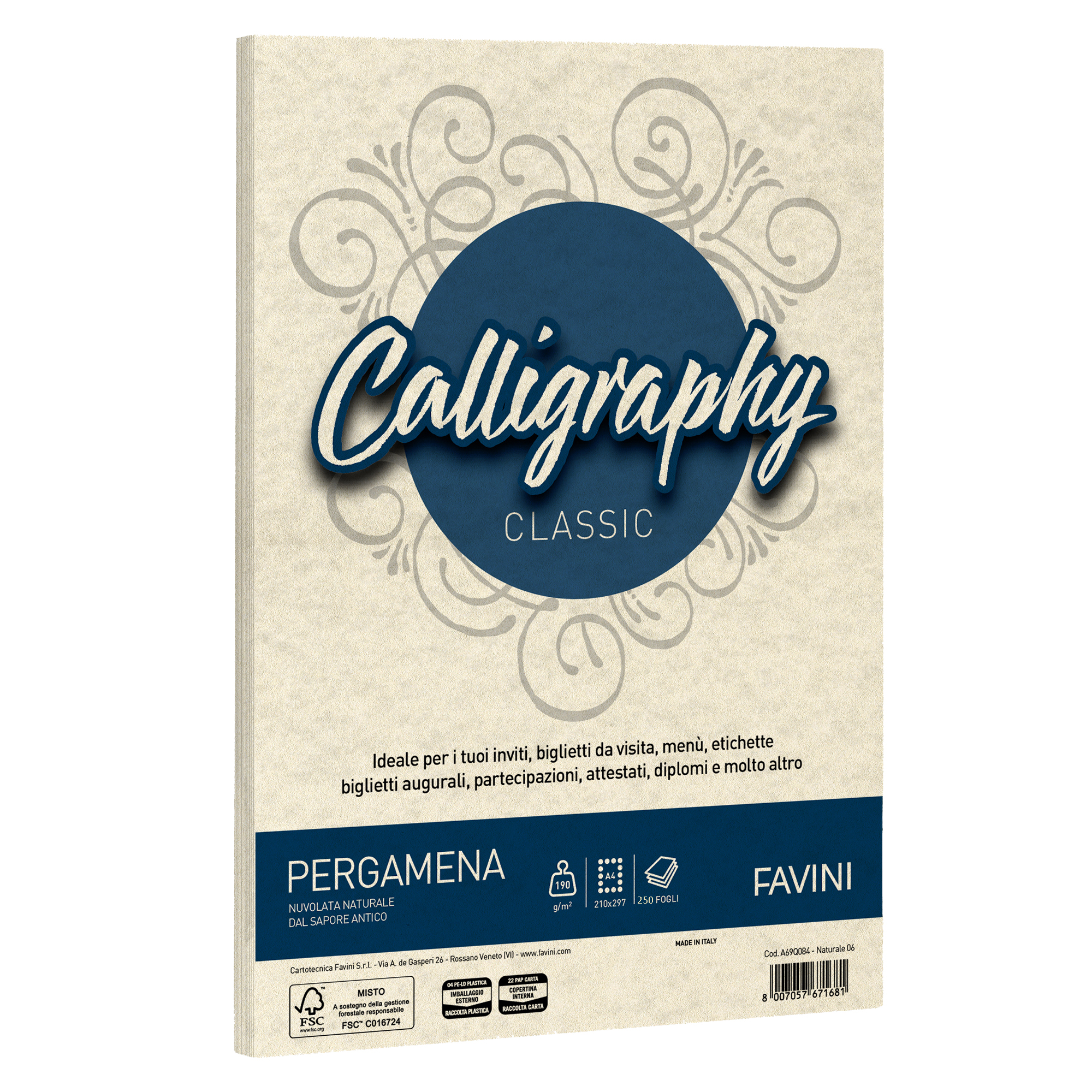 Carta Calligraphy Pergamena - A4 - 190 gr …