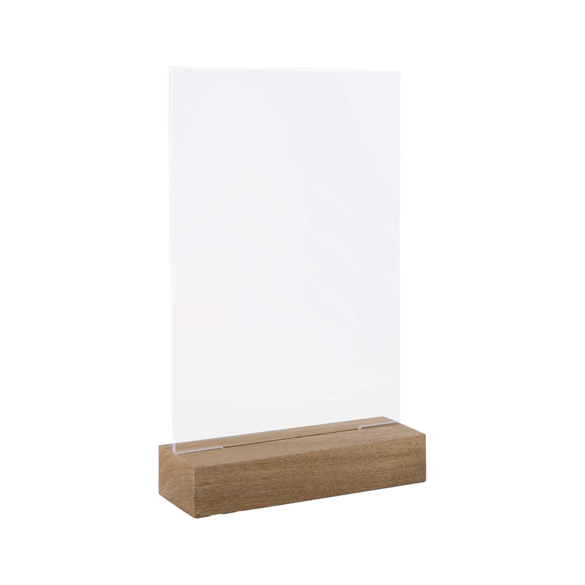 Portadepliant - verticale - con base in legno …