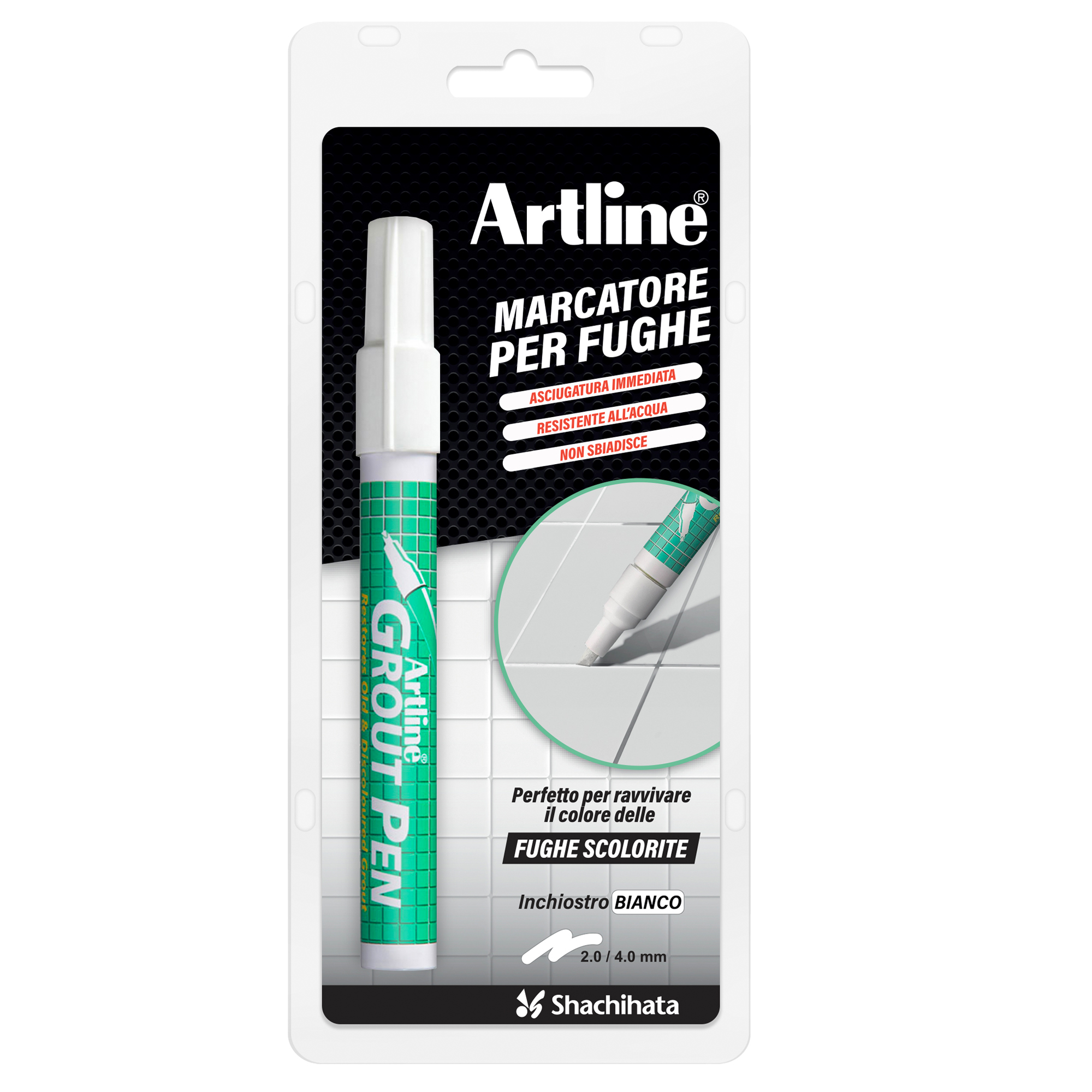 Marcatore permanente - per fughe Grout Pen - …