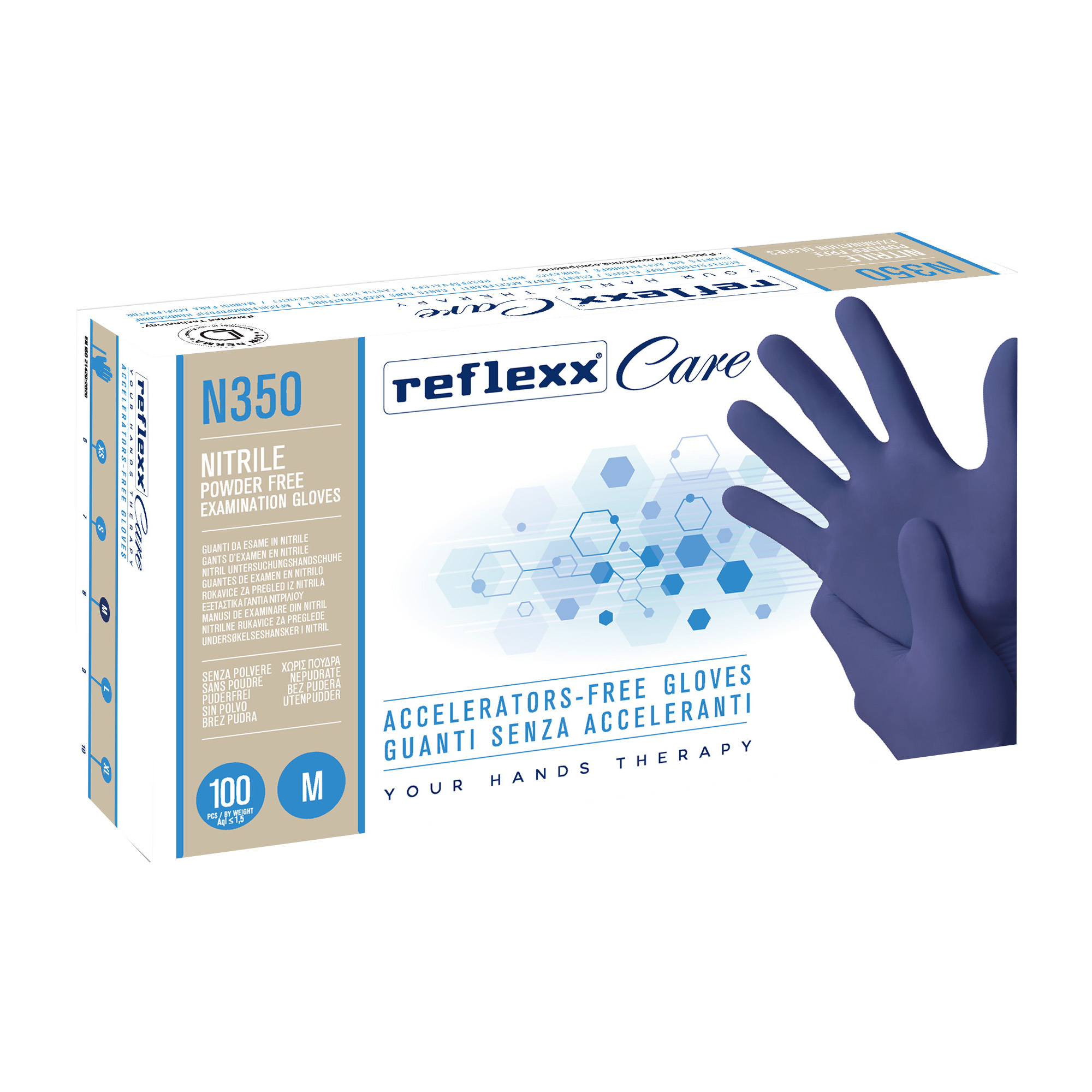 Guanti nitrile ipoallergenici N350 - senza acceleranti - …