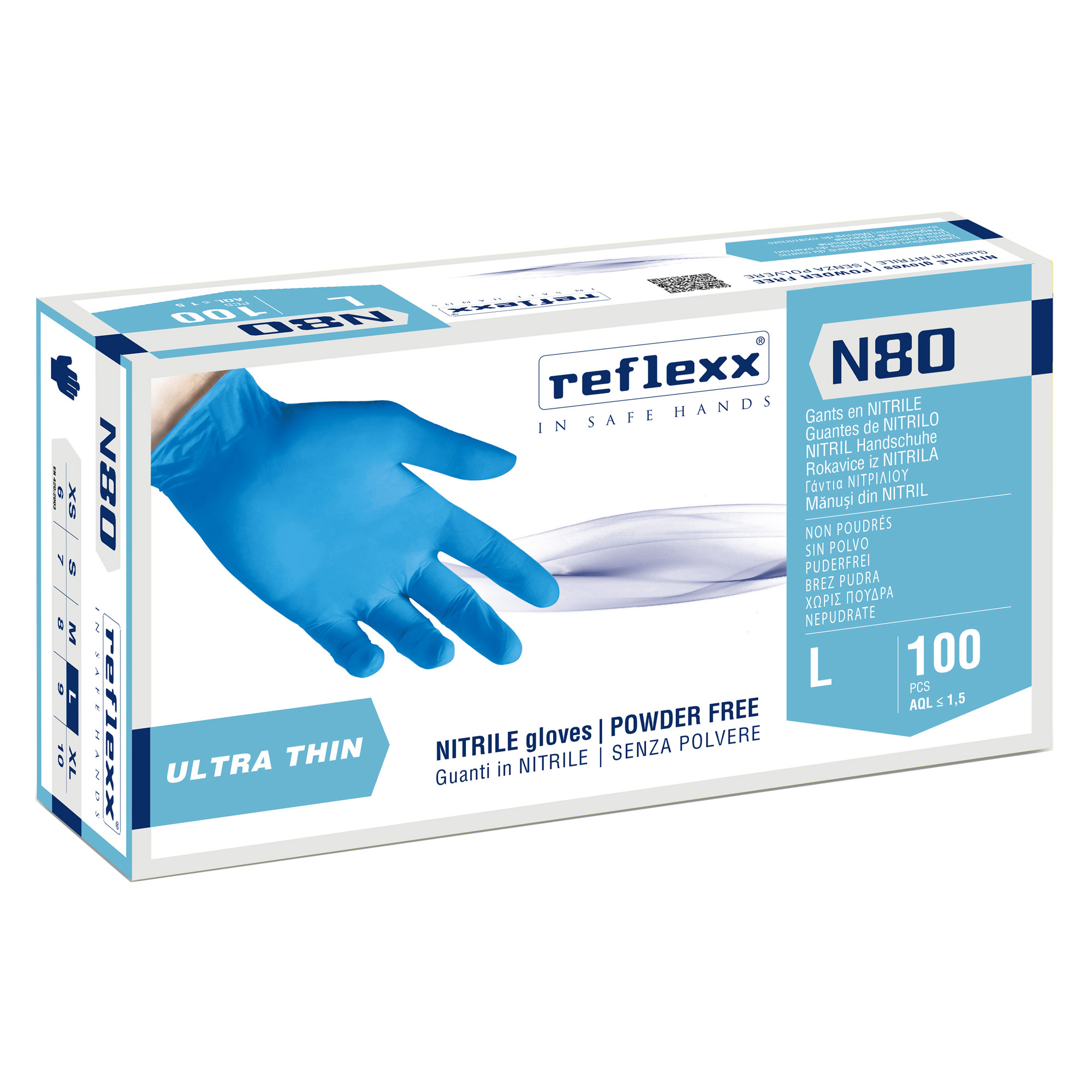 Guanti in nitrile N80 - ultrasottili - taglia …