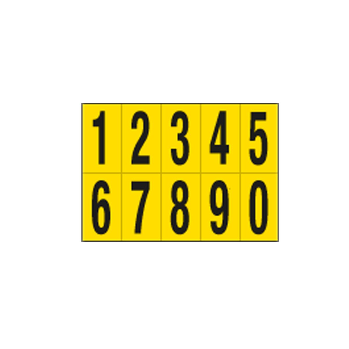 Numeri adesivi da 0 a 9 - in …