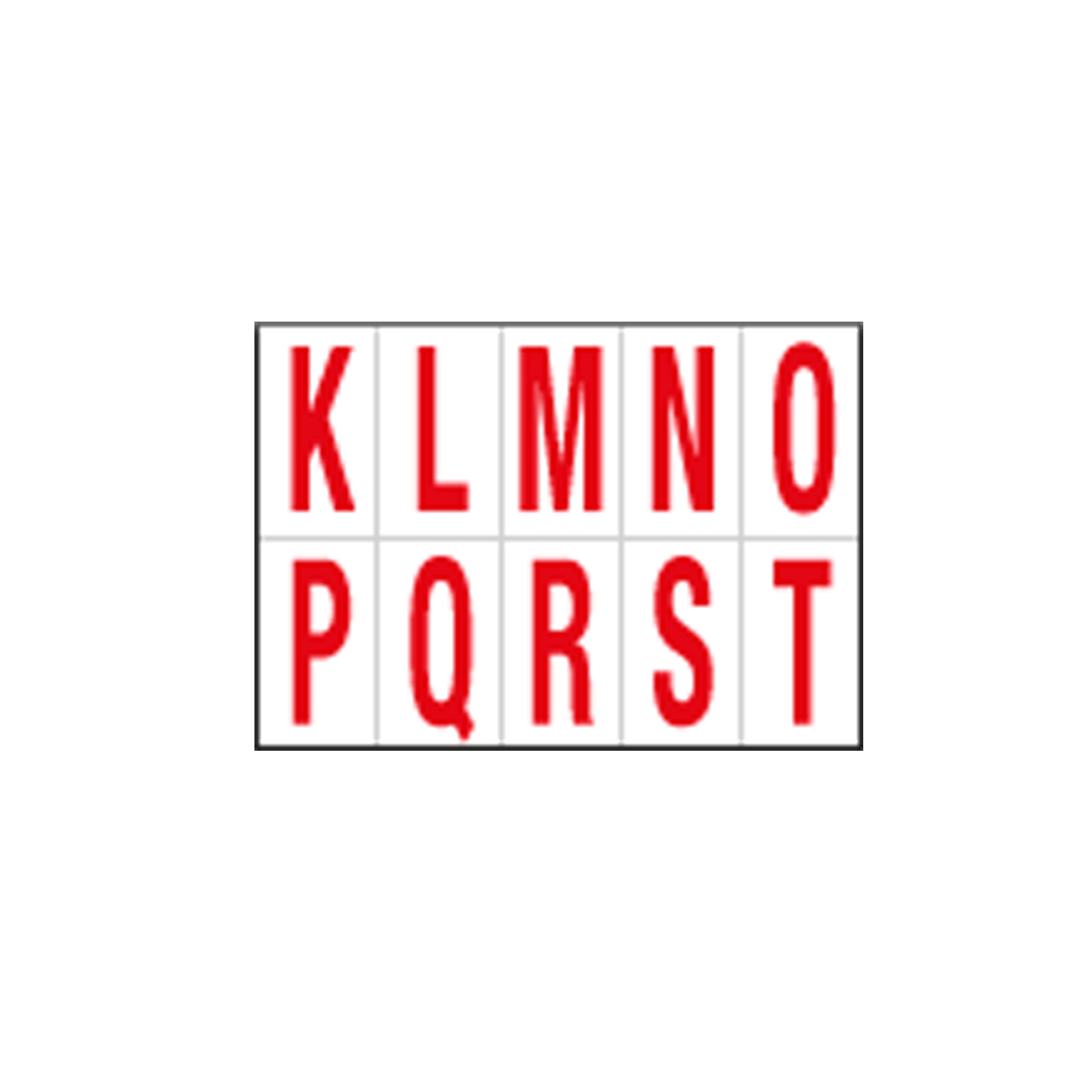 Lettere adesive da K a T - in …