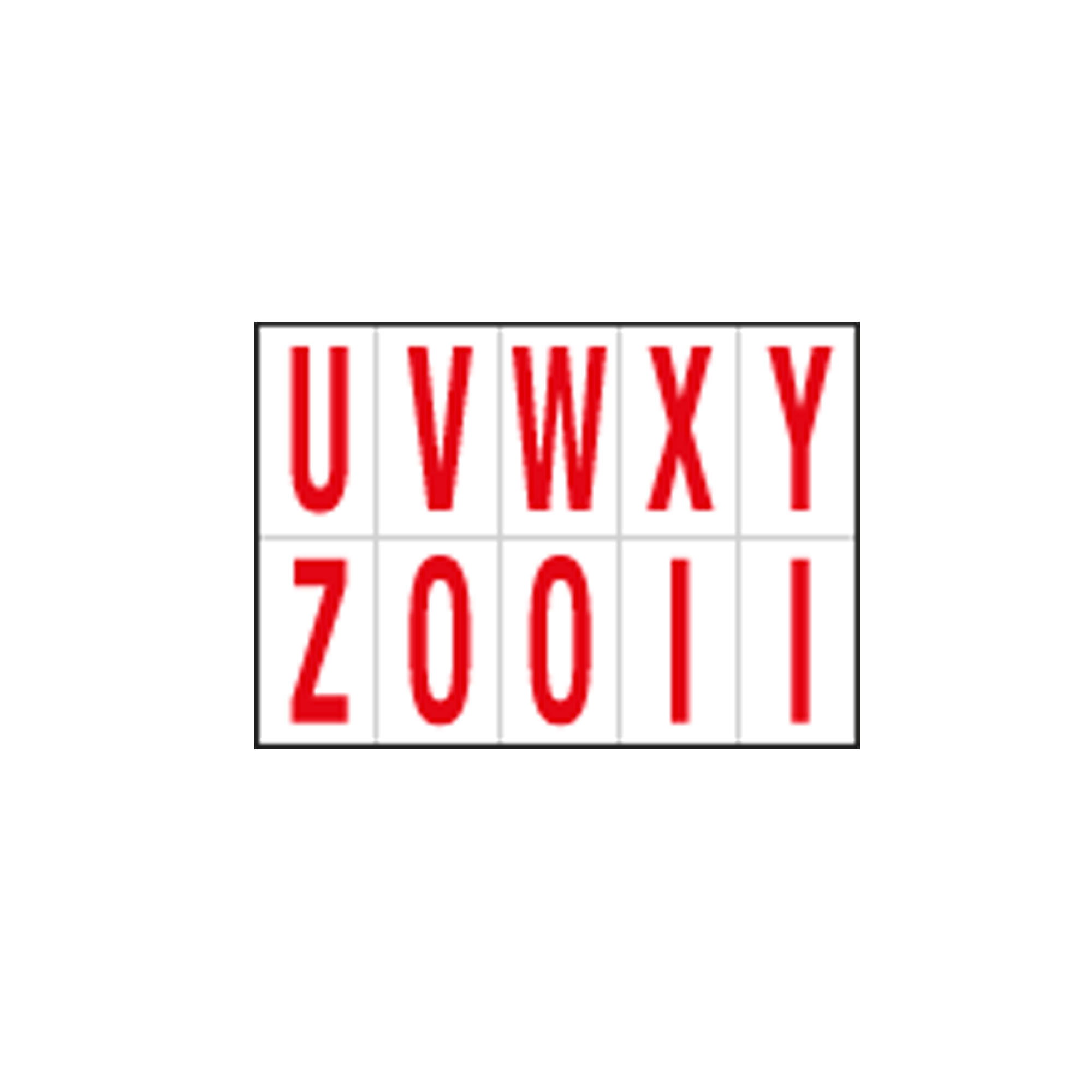 Lettere adesive da U a Z - in …
