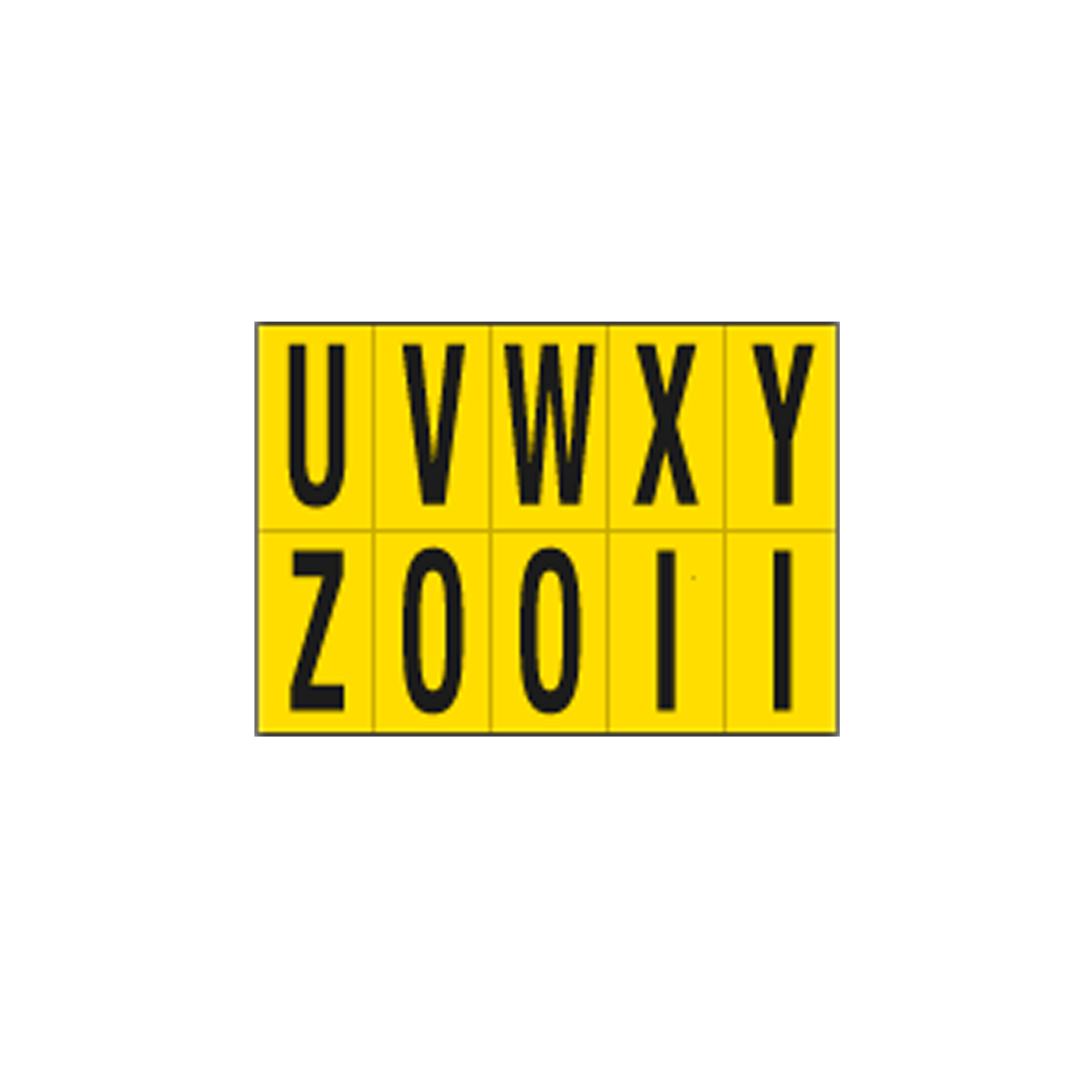 Lettere adesive da U a Z - in …