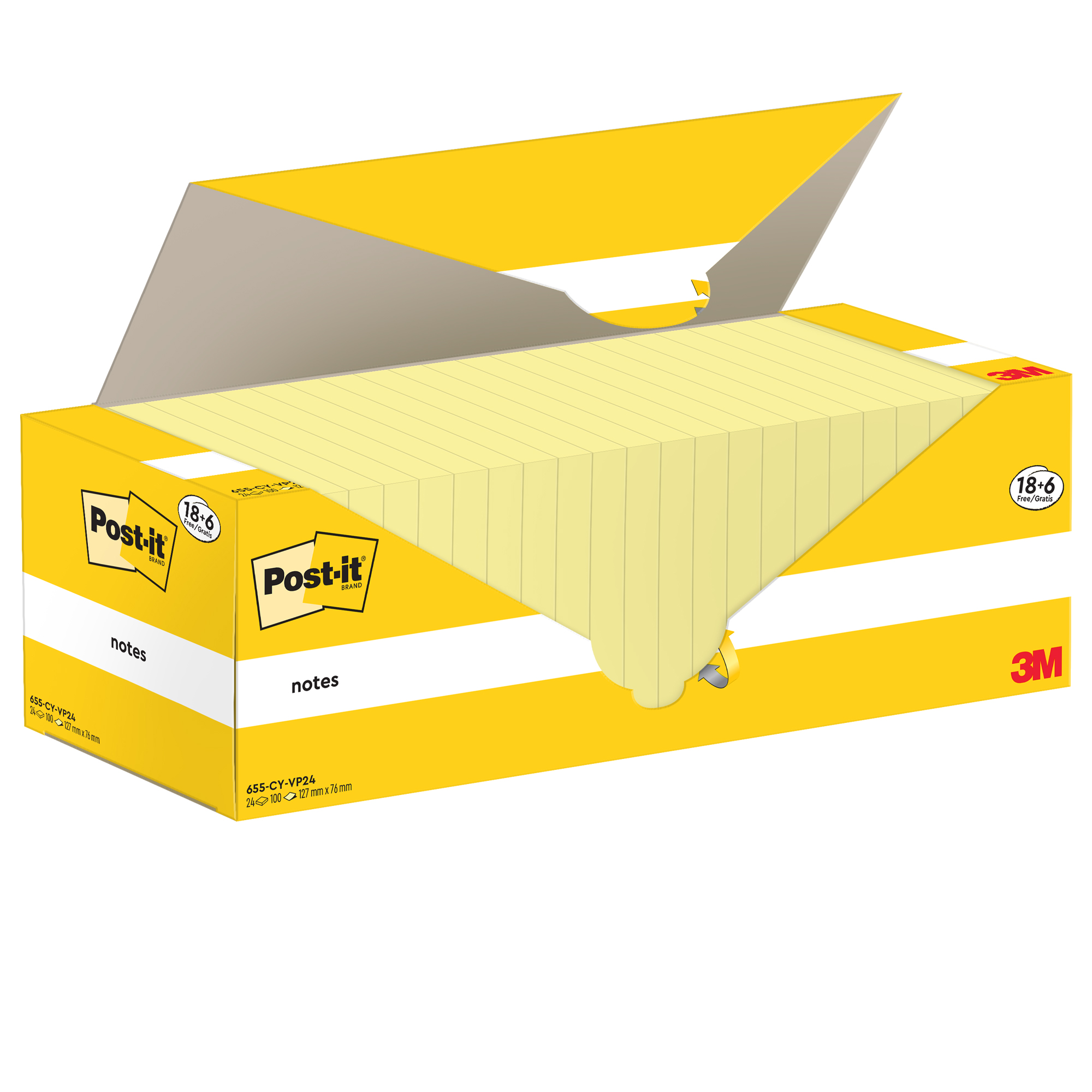 Blocco foglietti Post-it Notes - 655-CY-VP24 - 76 …