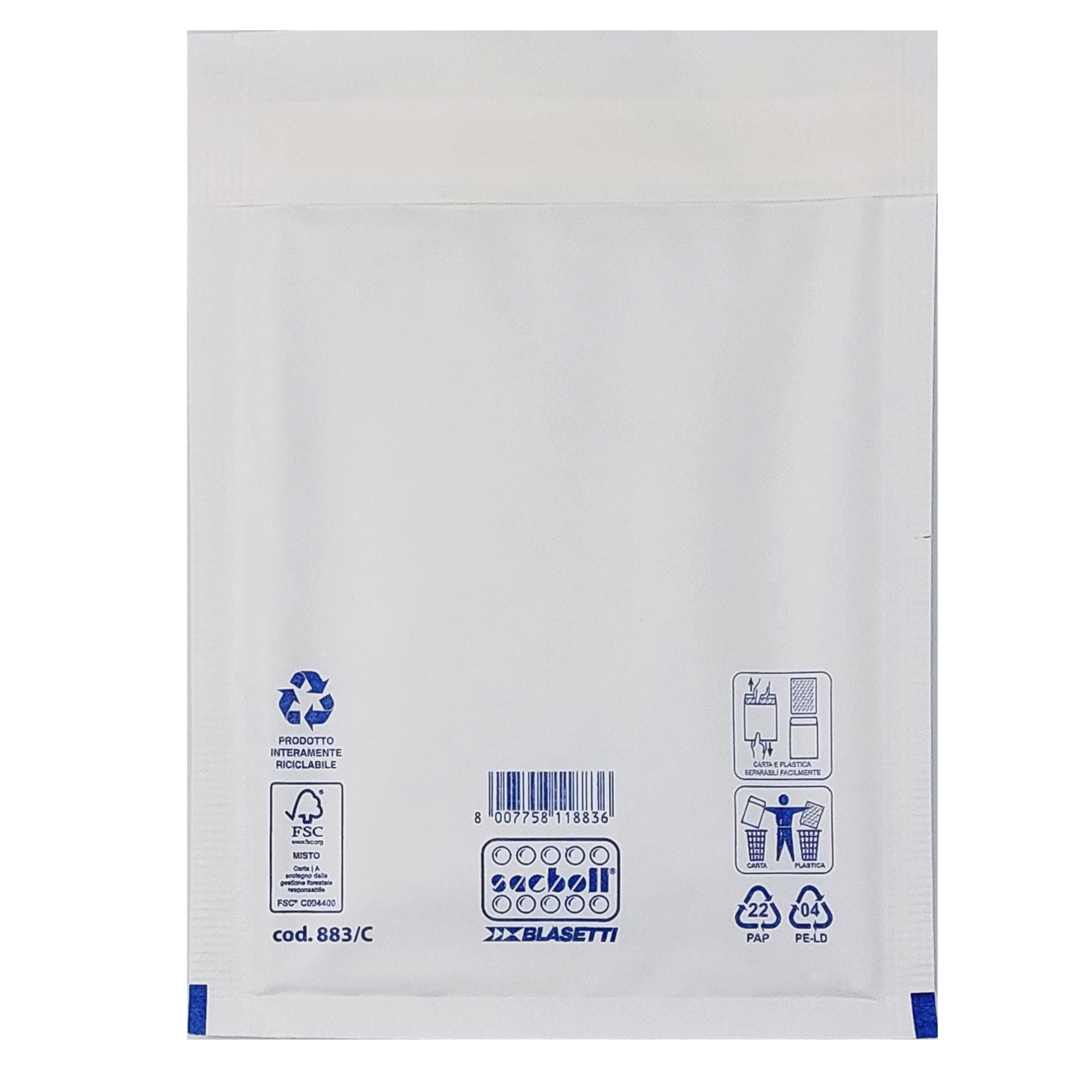 CF10 SACCO IMBOT/BIANCO 17X27CM (FORMATO INTERNO 15X21)