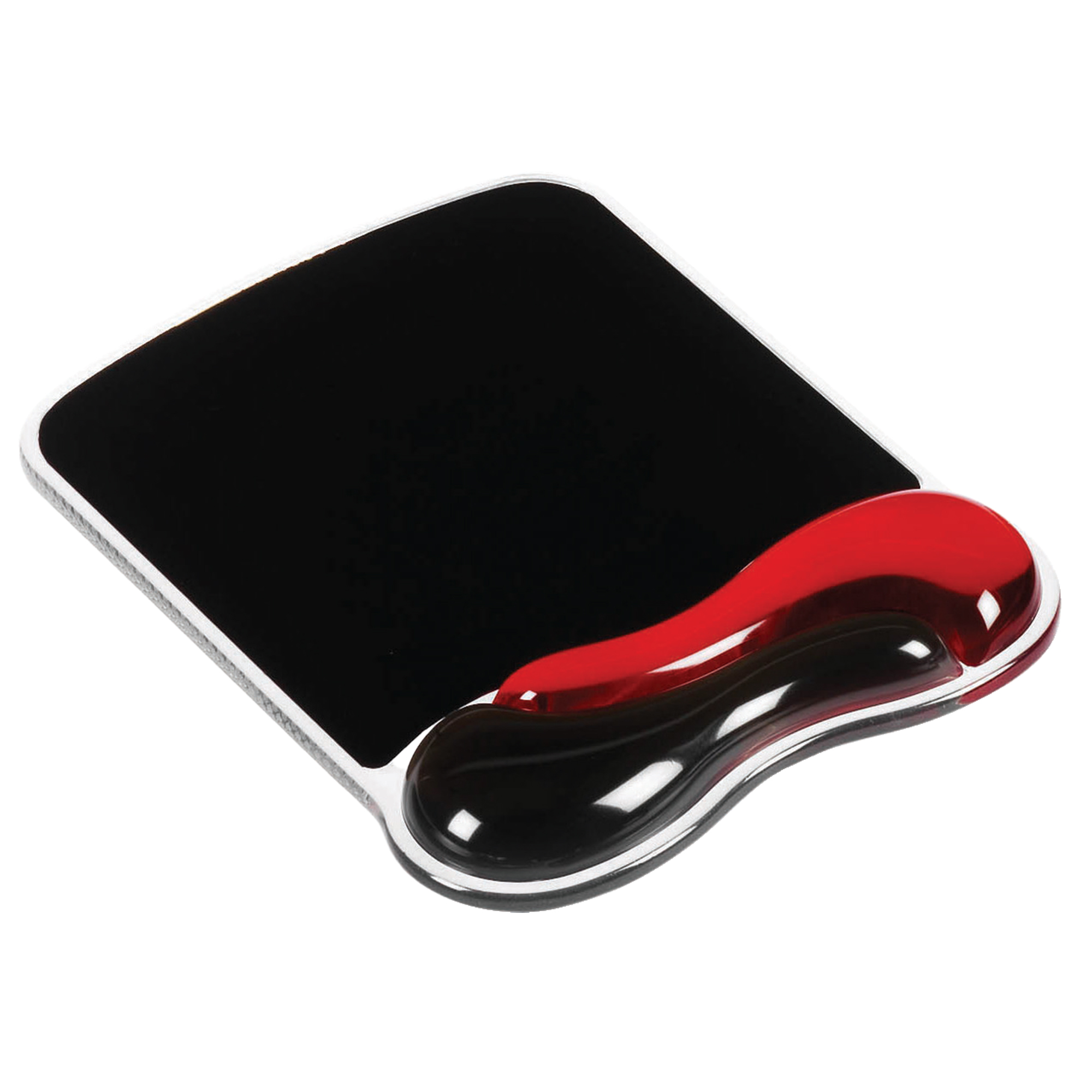 Tappetino Duo Gel - per mouse - rosso/fumo …