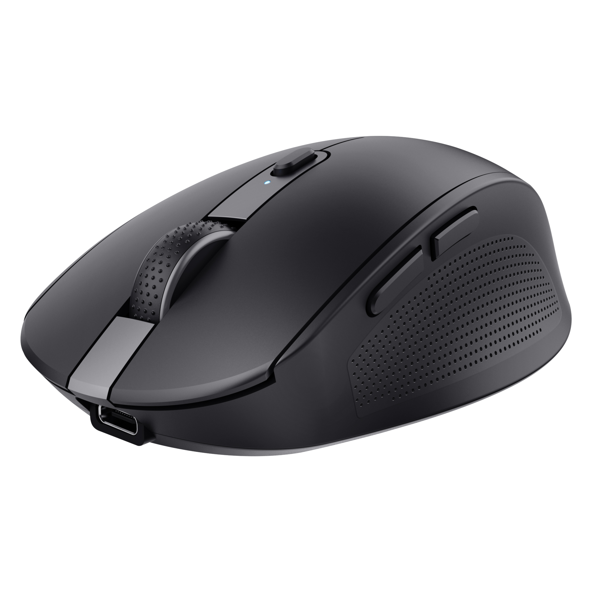 Trust Ozaa - Mouse - multi-dispositivo - per destrorsi - ottica - 6 pulsanti - senza fili - Bluetooth, 2.4 GHz - ricevitore wireless USB - nero
