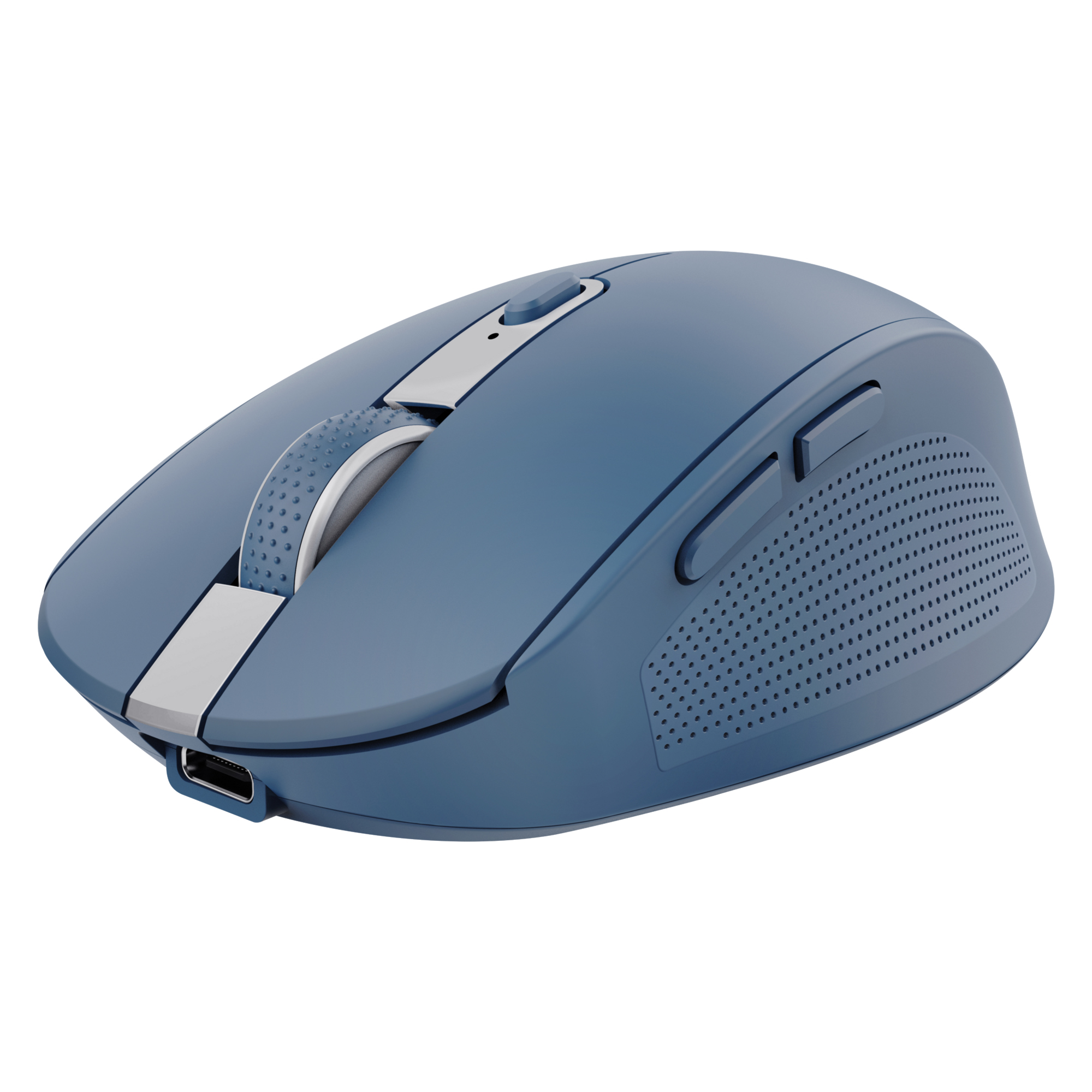 Trust OZAA MOUSE WIRELESS RICARICABILE SILENZIOSO CON DOPPIA CONNESSIONE BT + WL 2,4GHZ - 60% PLASTICA RICICLATA - BLU