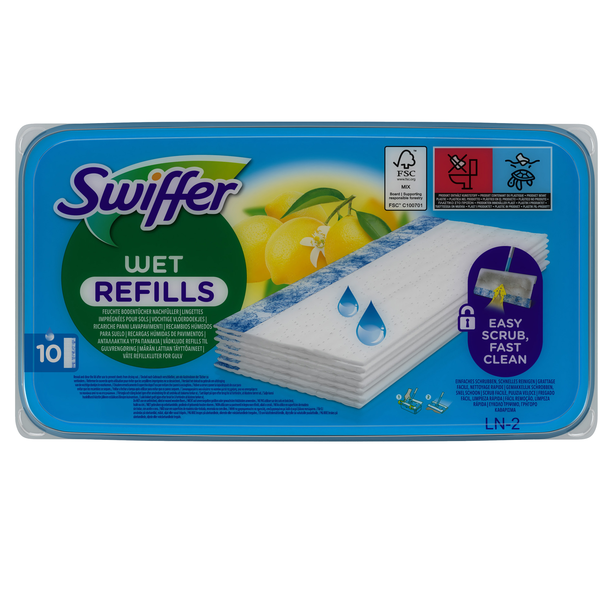 Panni lavapavimenti Wet - Swiffer - conf. 10 …