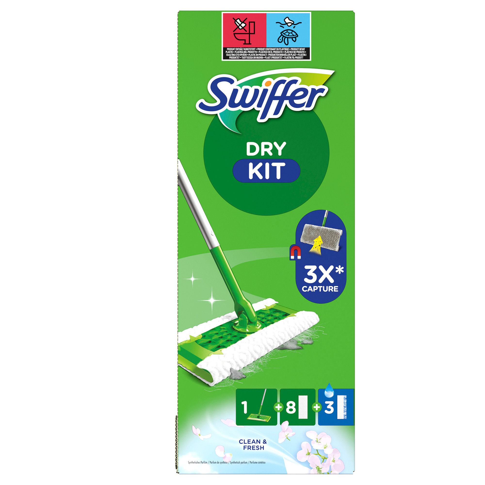 Swiffer Dry Starter Kit completo (8 panni + …