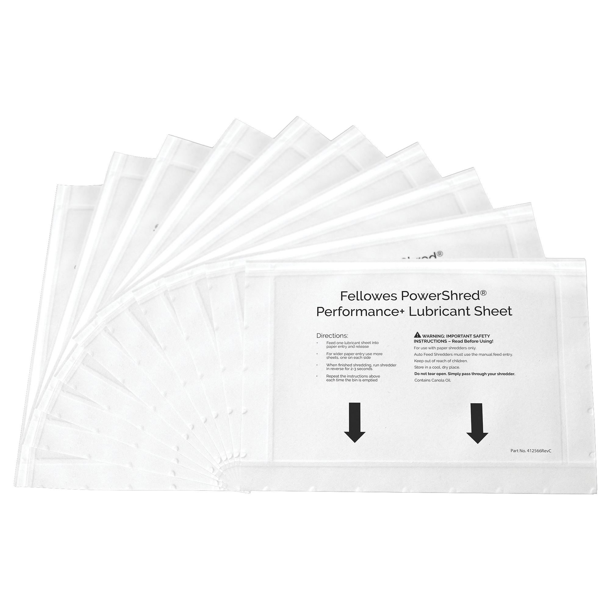 Foglio lubrificante Performance - per distruggidocumenti - Fellowes …